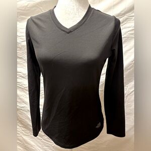 North face black long sleeved athletic shirt size medium